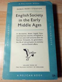 ENGLISH SOCIETY IN THE EARLY MIDDLE AGES  BY DORIS MARY STENTON