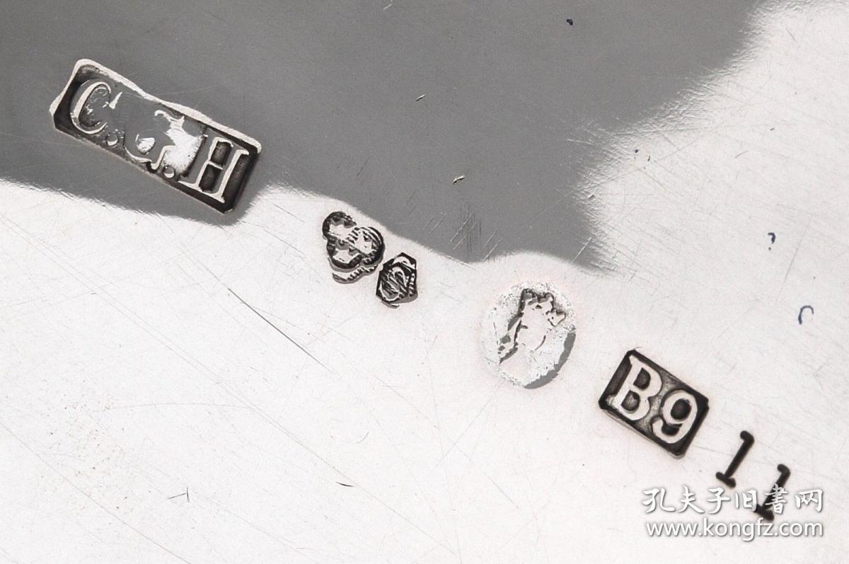 瑞典20世纪830纯银古董巴洛克风格带盖杯尺寸:高14.