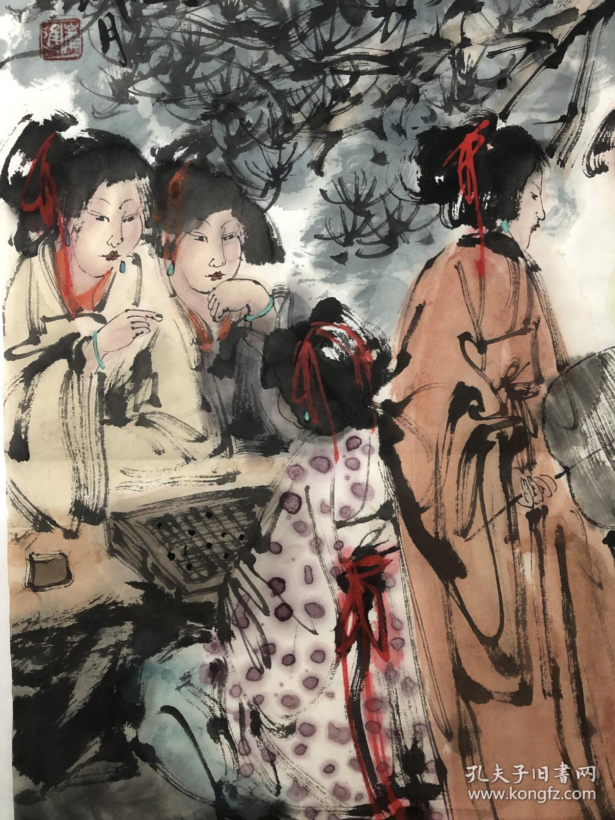 国家一级美术师,中国艺术研究院中国美术创作院专职画家-崔进-2018年