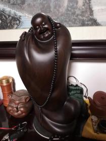 国家级工艺美术大师‘黄泉福’的黑檀木雕 保真 朋友购于无锡灵.山大佛然后赠予我 箱子已遗失