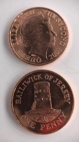 现货泽西岛1便士硬币 50枚散装 年份随机发货