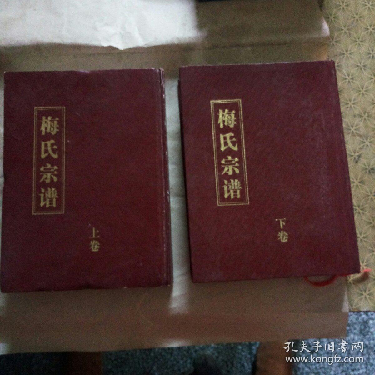 梅氏宗谱上下二册合售