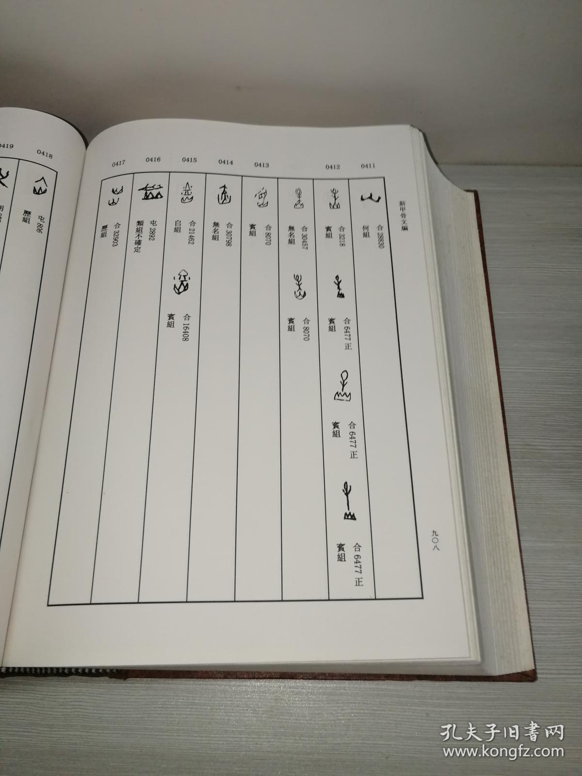 新甲骨文编精装16开2009年5月一版一印巨厚有1044页