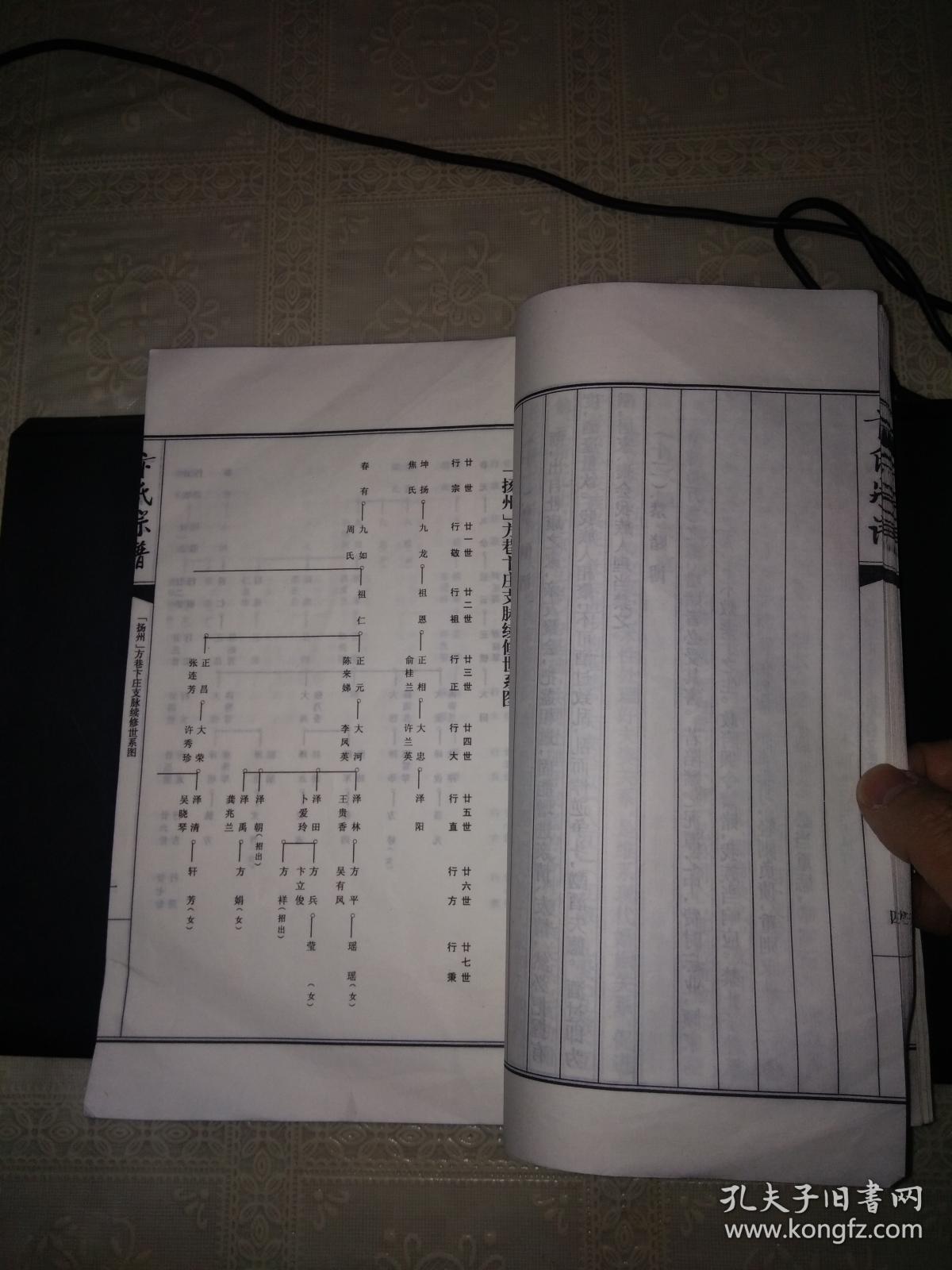 卞氏宗谱 (16开线装).江都,邗江方巷一带