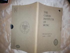 THE CURTIS INSTITUTE OF MUSIC1991-1992