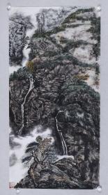 著名画家、河北省美协会员 王根月 水墨画作品《山水（一）》一幅（纸本托片，约8平尺；作品由《中国美术市场报》直接得自于艺术家本人） HXTX100183
