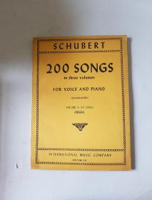 SCHUBERT 200 SONGS 舒伯特歌曲200首（第2册）