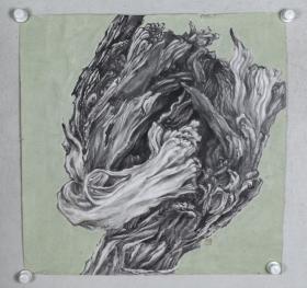 著名画家 关媛 水墨画作品《风骨》一幅（纸本软片，约4平尺；作品由《中国美术市场报》直接得自于艺术家本人）  HXTX100257