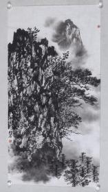 著名画家、中国美协会员 郭红星 水墨画作品《墨黑山水（一）》一幅（纸本软片，约8平尺；作品由《中国美术市场报》直接得自于艺术家本人）  HXTX100281
