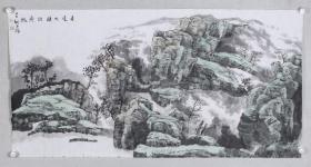 著名画家、河北省美协会员 魏亚楠 水墨画作品《春风大雅能容物》一幅（纸本软片，约8平尺；作品由《中国美术市场报》直接得自于艺术家本人） HXTX100307