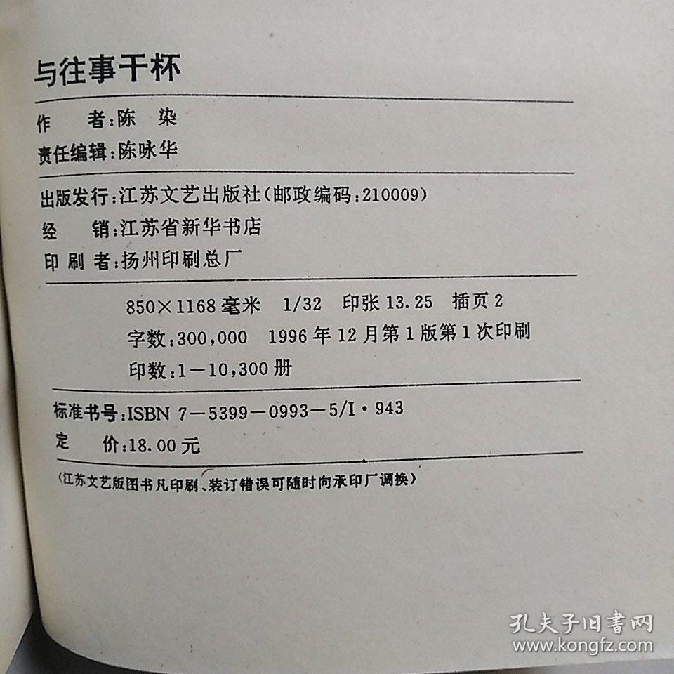 陈染文集1: 与往事干杯