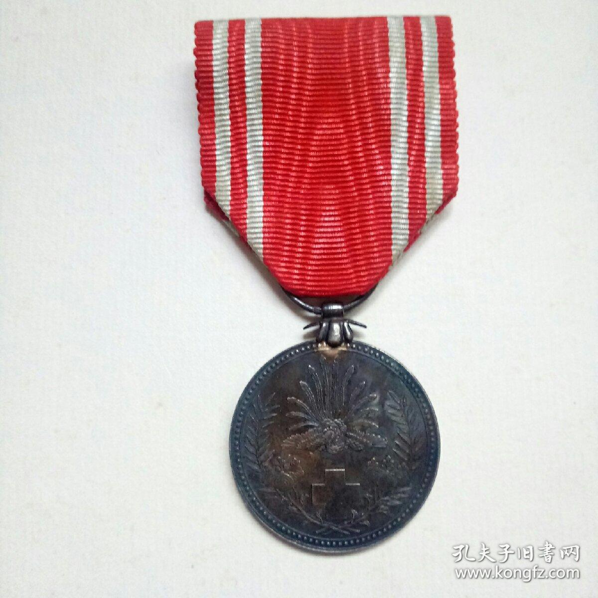 明治21年 日本赤十字社 银质勋章一枚 孔夫子旧书网