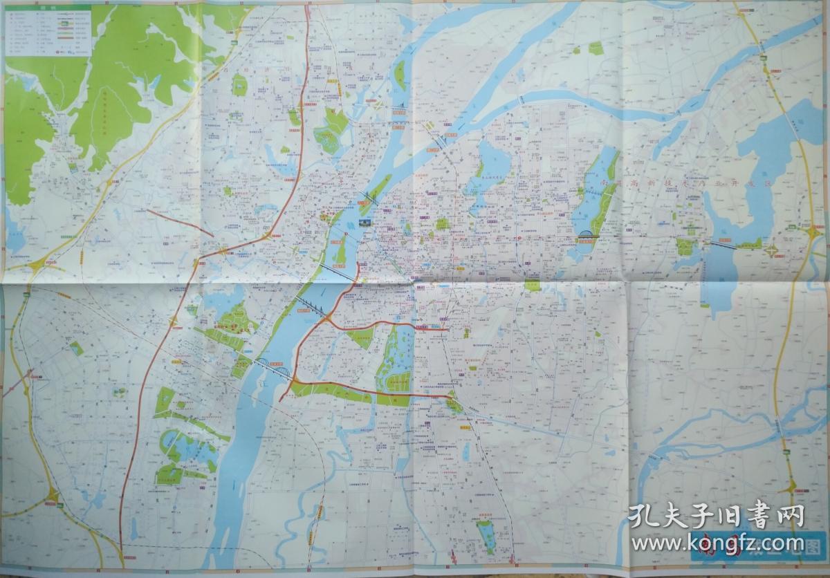 2019版南昌城市地图85乘58cm南昌地图南昌城区图南昌旅游图南昌交通图