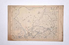 民国手绘地图初版原稿（20）热河省，察哈尔省地图