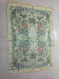 50年代丝绸画 :百子图桌布