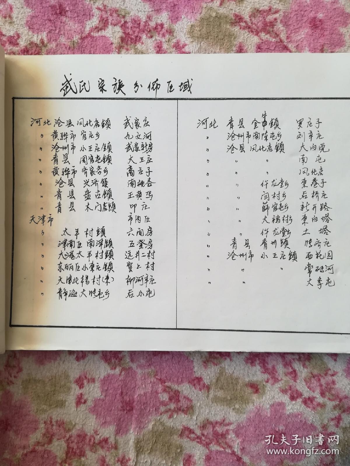 武氏宗谱,武氏族谱,武氏宗族谱书卷首,武氏宗族谱书卷一,卷二,卷三