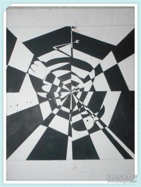 数媒班素描画形式美图案1张40cm30cm