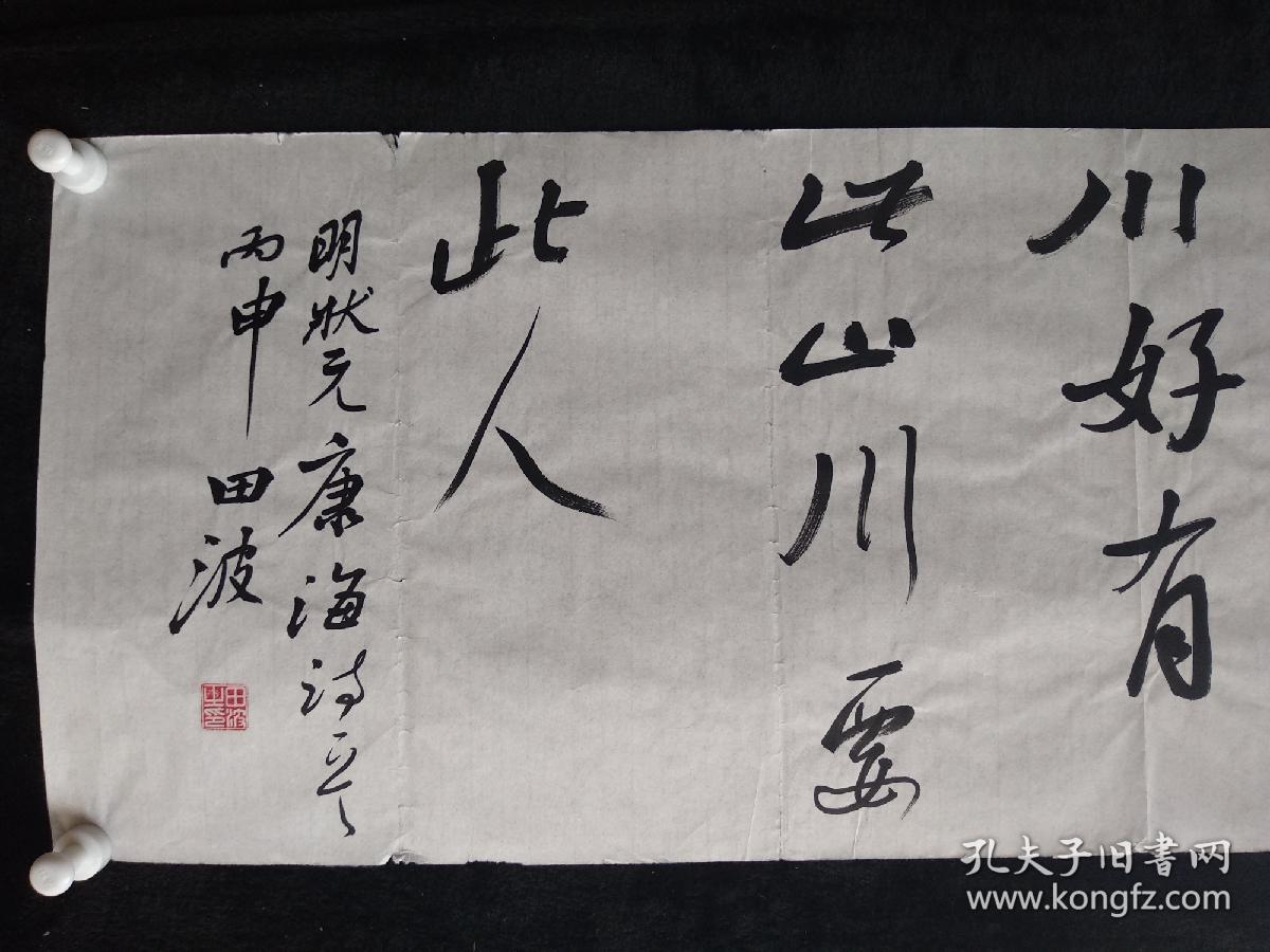 中国书法家协会会员田波书法康海诗