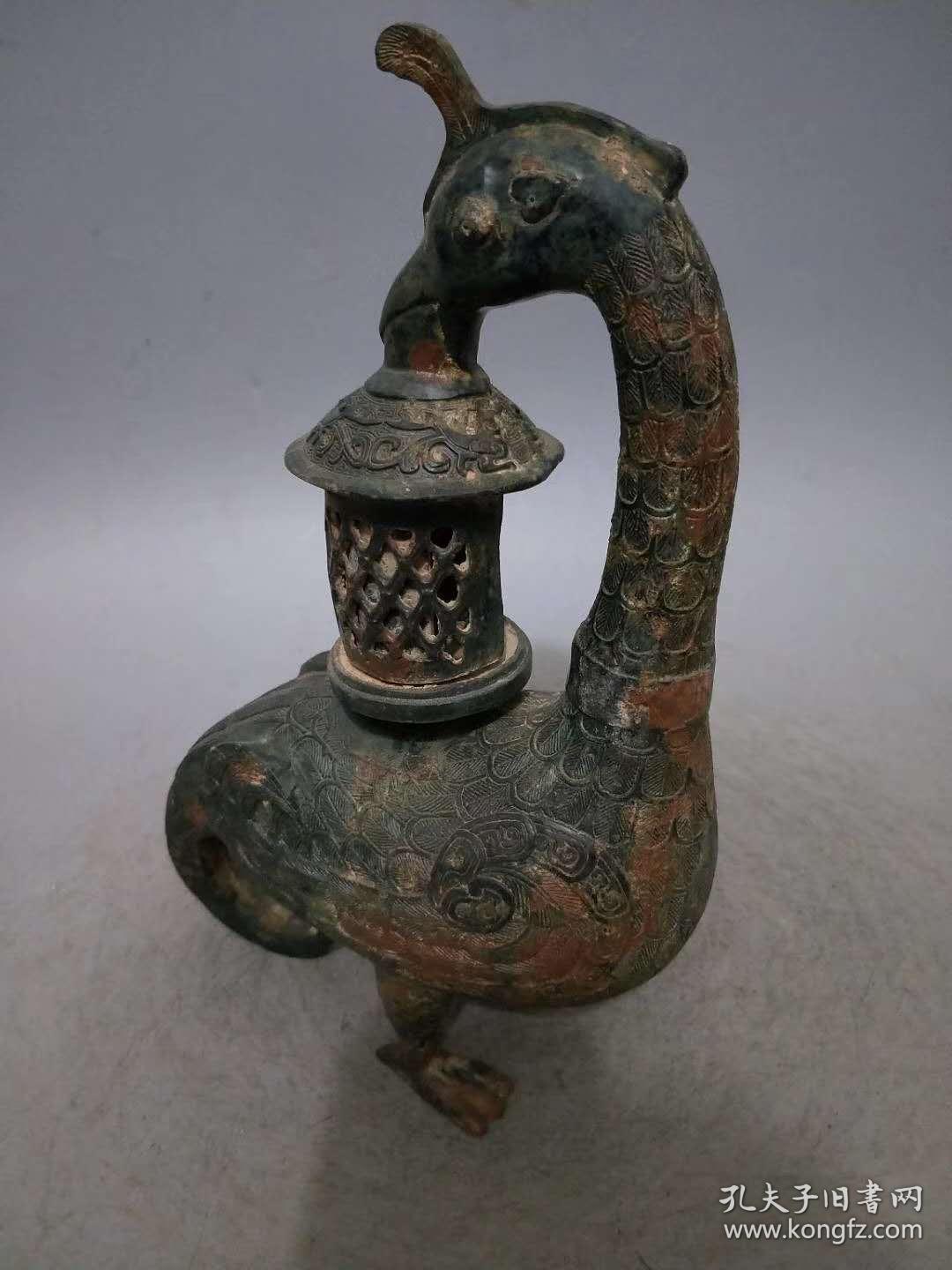 春秋青铜凤灯