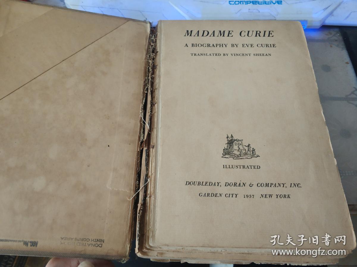 madame curie居里夫人【内脱封 不缺页】