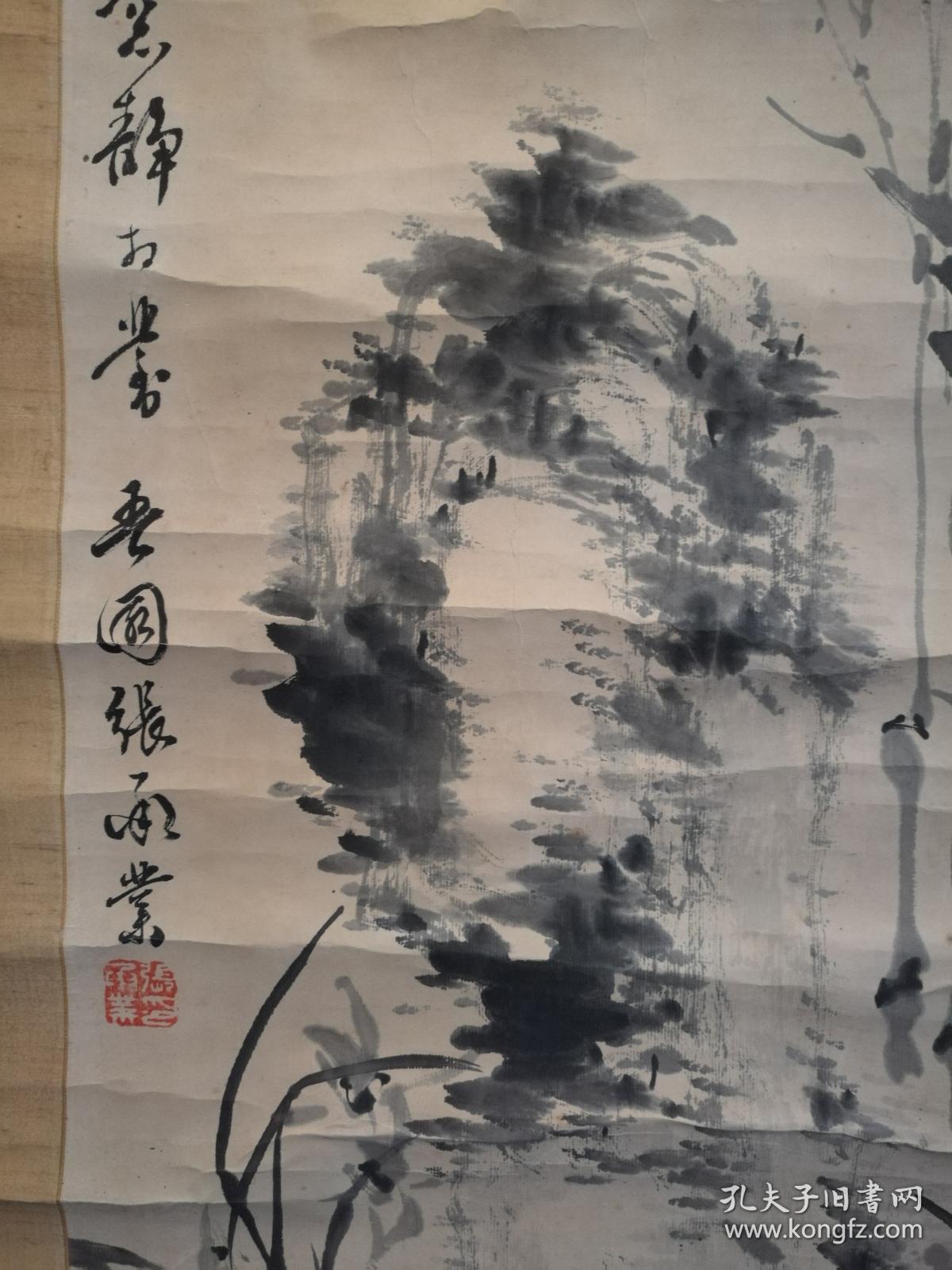 清代朝鲜著名画家张承业石竹图