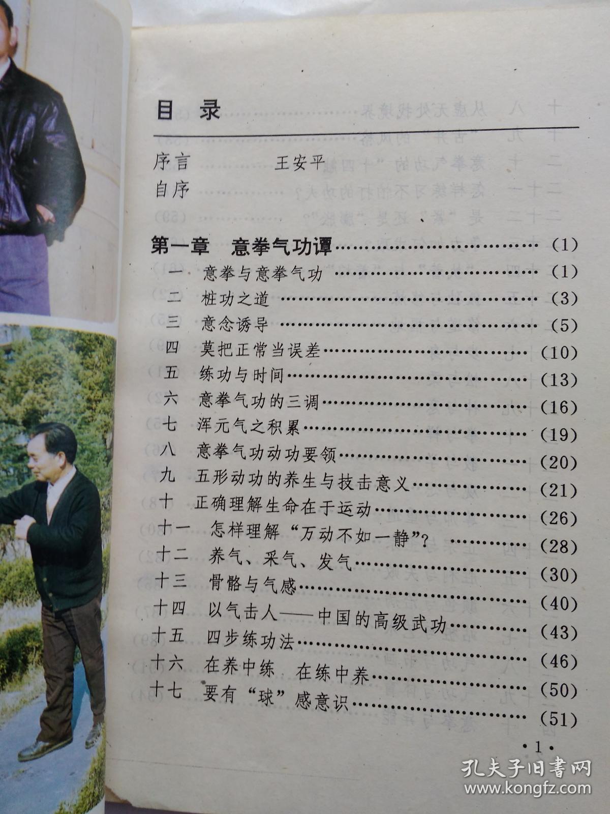 意拳气功谭(附图,1994年1版1印