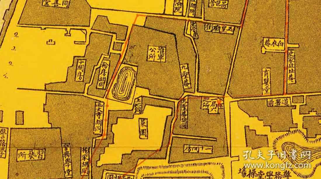 《1909年保定城关街巷详图》(原图高清复制),保定地图,保定老地图