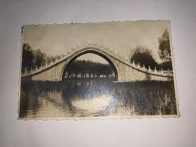 老照片：万寿山玉带桥