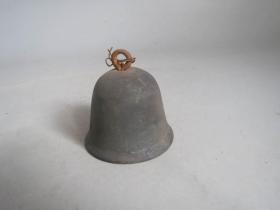生美包浆钟形铜铃铛带原铃锤