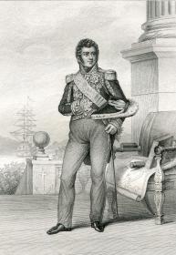 1845年钢版画《图盖元帅》29.5×22厘米
