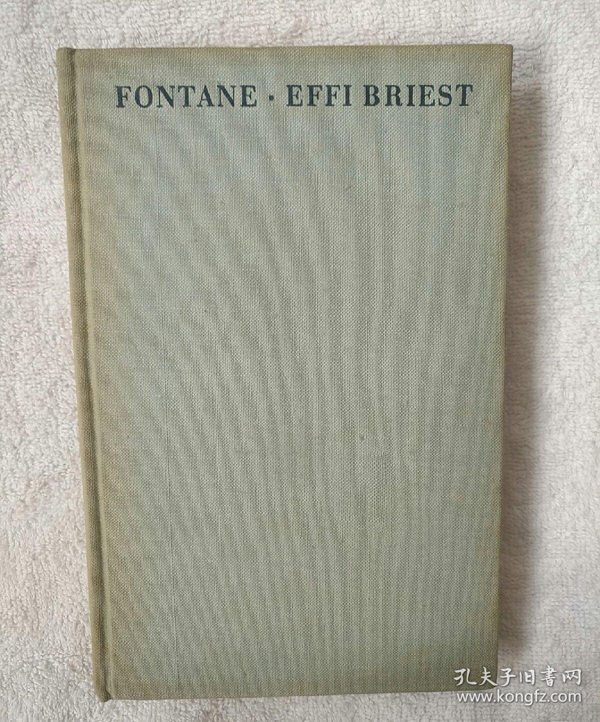 effi briest roman艾菲·布里斯特【德文版32开】