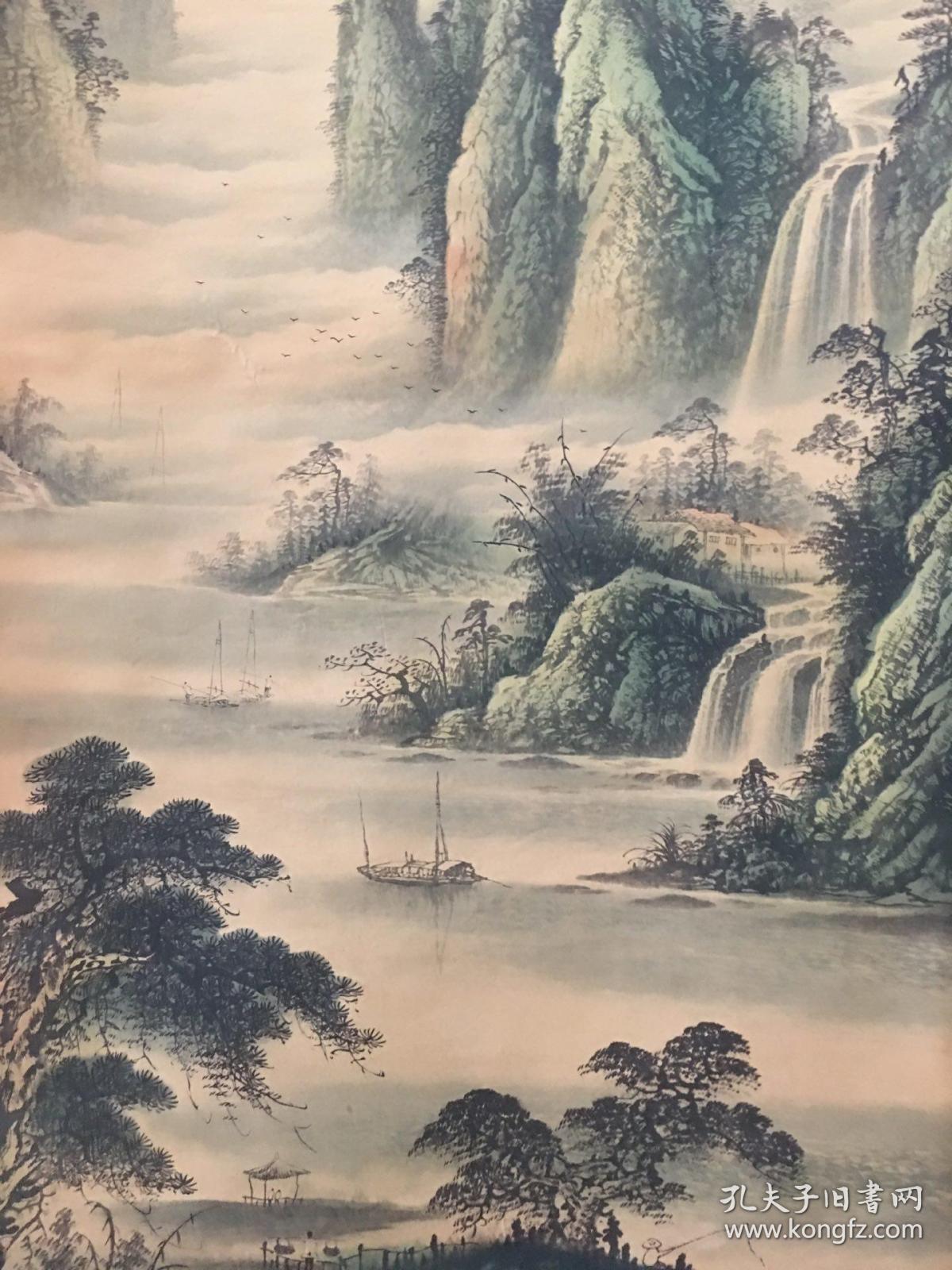 仿古国画古画字画书法郑板桥山水画中堂画客厅办公已装裱装饰挂画