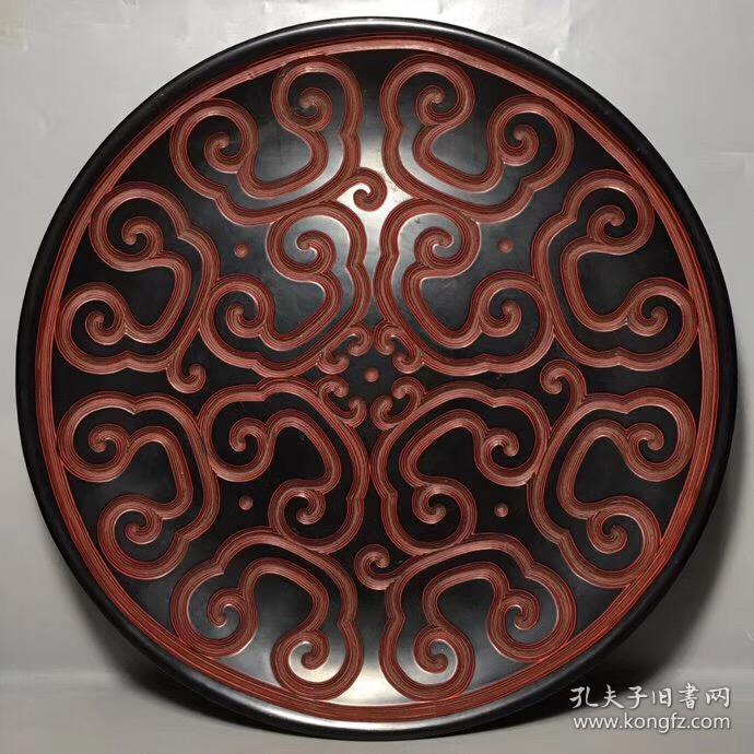 云纹漆器盘子漆器大盘子