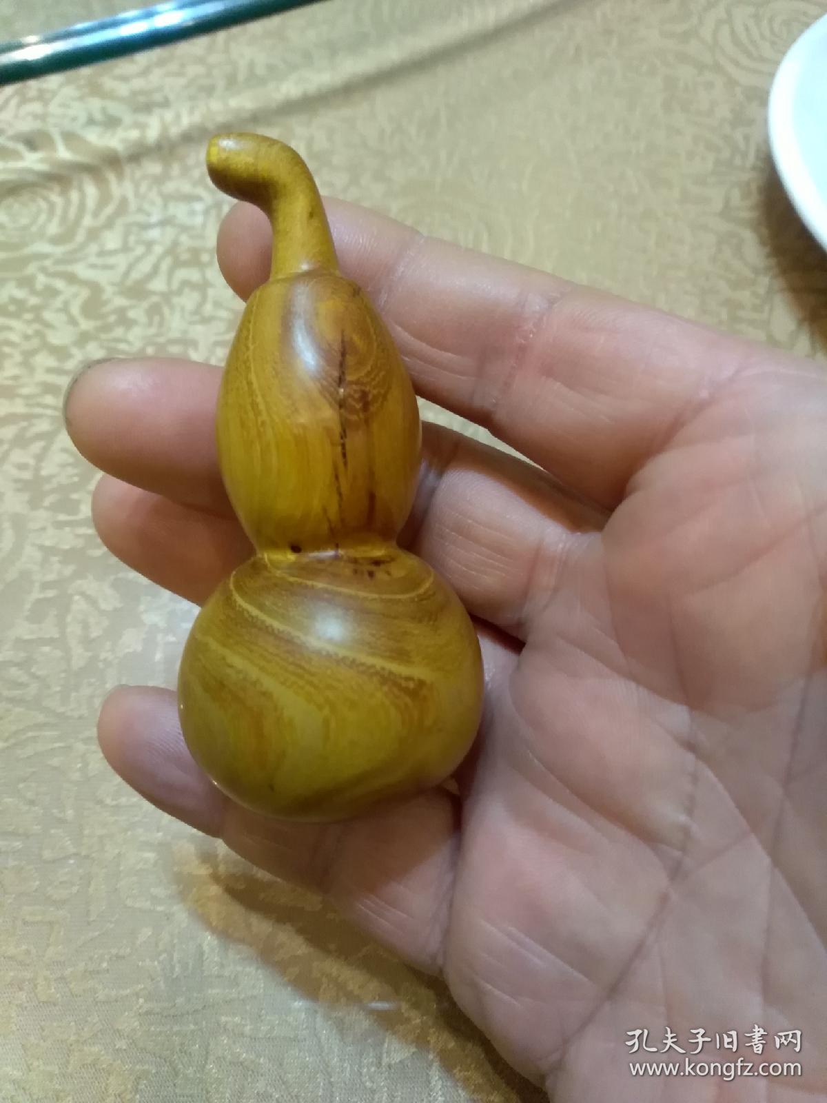 柞榛【柘木】葫芦手把件,手工磨制!