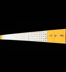 【保真】收藏重器-中书协会员、国展最高奖获得者施章学5米长卷力作：白居易《咏菊》