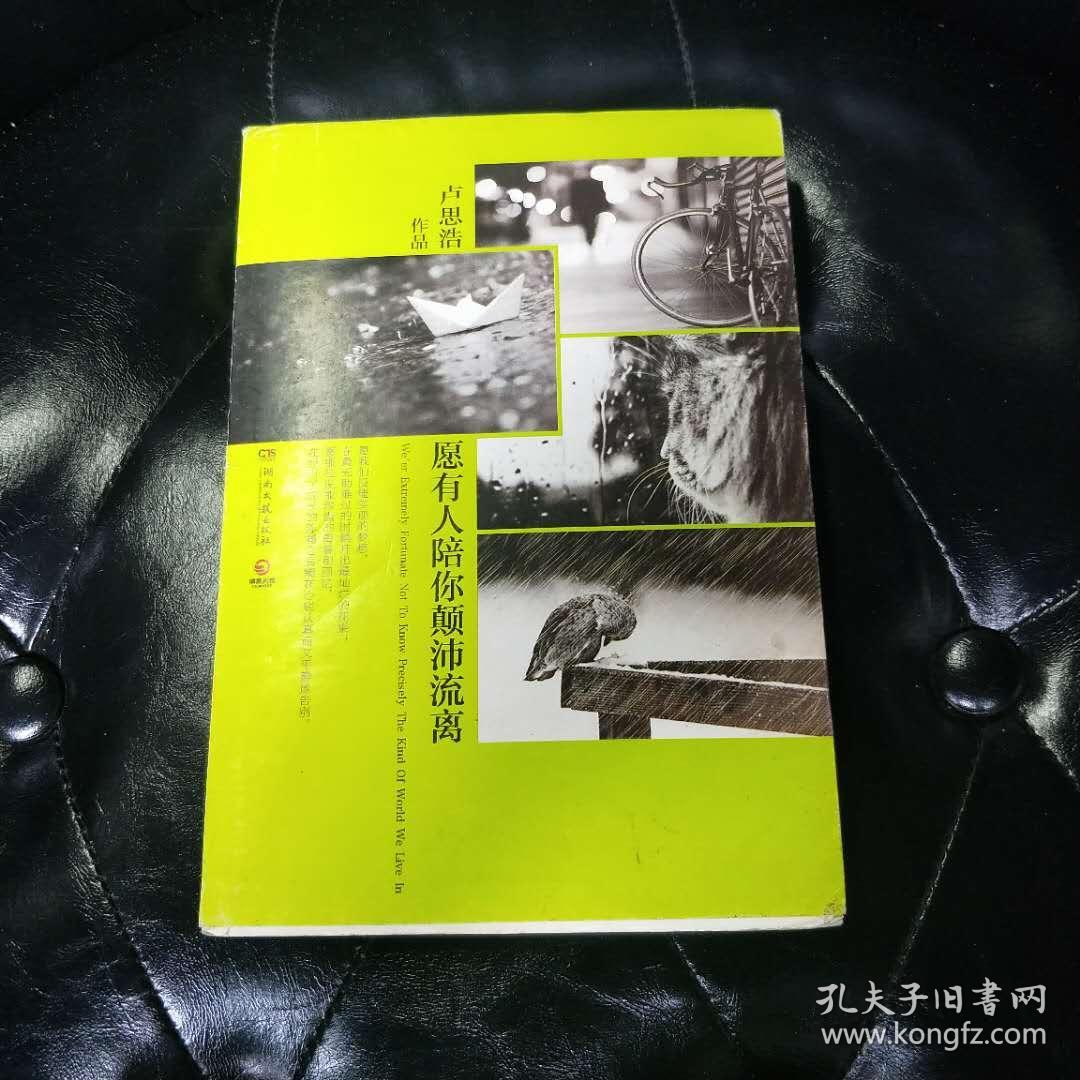 愿有人陪你颠沛流离 卢思浩 畅销文学