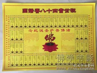 观世音四十八 香谱图 挂画挂 壁画