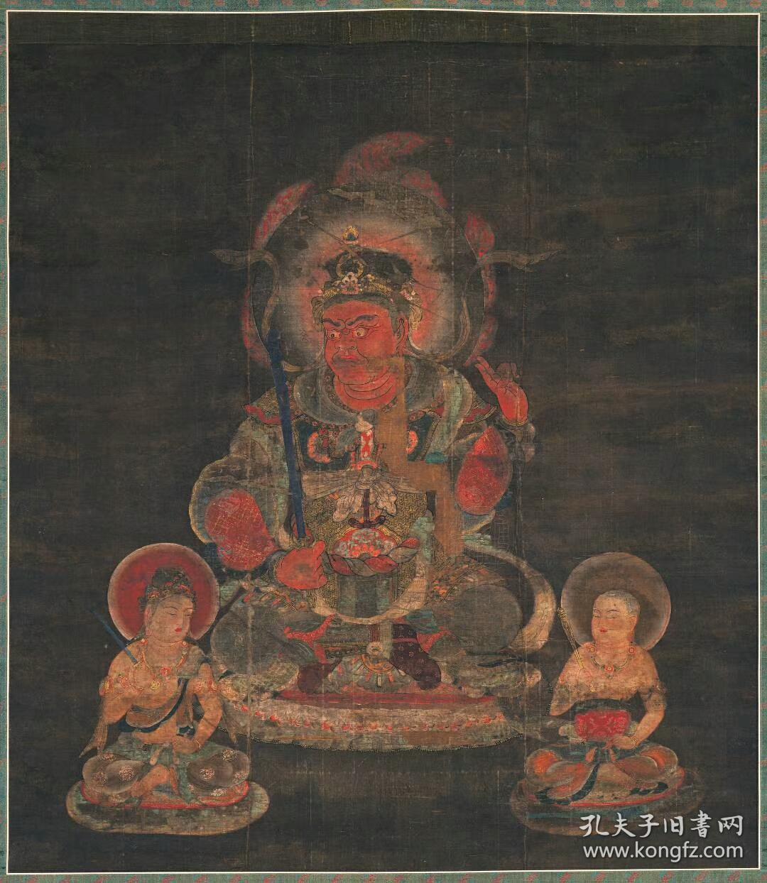 唐密十二天法相图共12幅每幅大小约7282厘米宣纸原色微喷印制定制产品