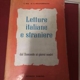 lettUre italiane e straniere