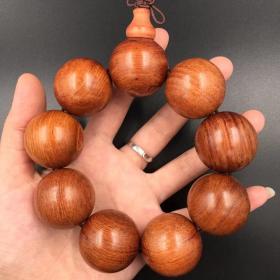 超大型花梨木木雕3.0手串珠子直径3厘米