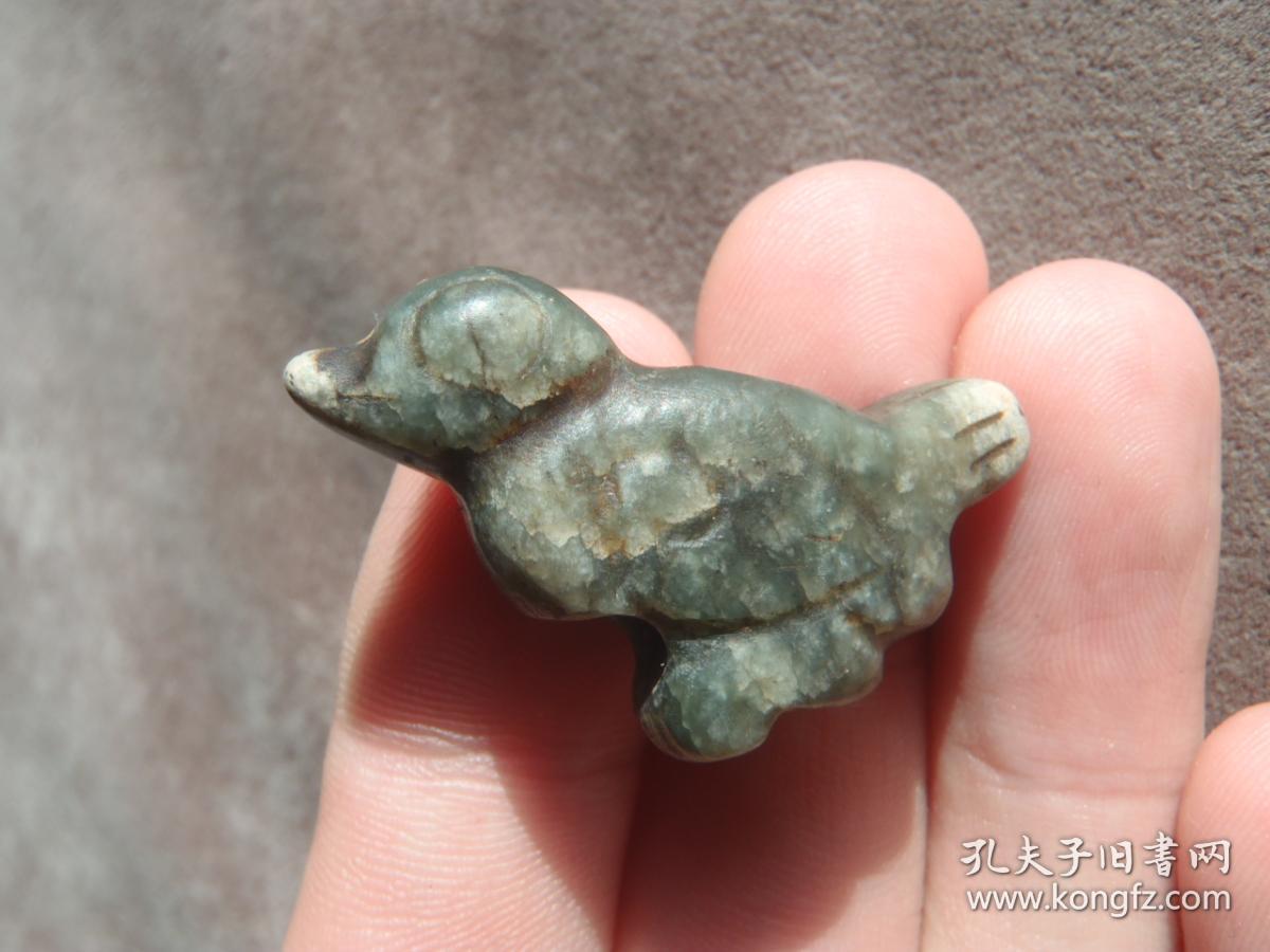辽金时期 地方玉鸟挂件 老玉石收藏 古玉收藏
