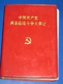 中国共产党两条路斗争大事记