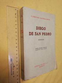 西班牙语原版  毛边未裁本 迭戈•德•圣佩德罗文集（详见目录）  CLASICOS CASTELLANOS Diego de San Pedro Obras