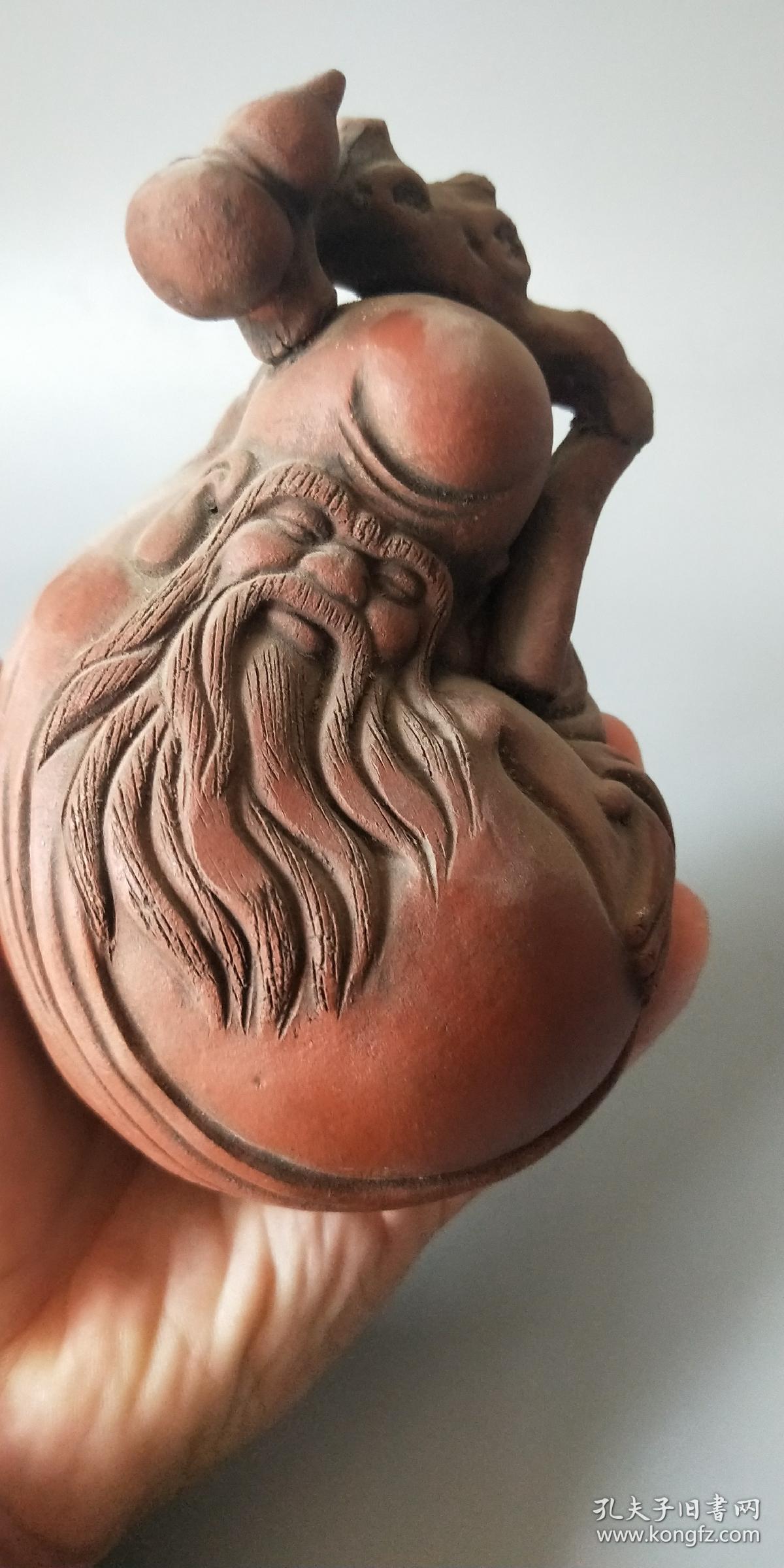 清代紫砂老寿星128元