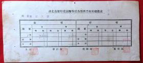 金融票证单据173，民国湖北省银行花园办事处各类传票收付总数表，有水印
