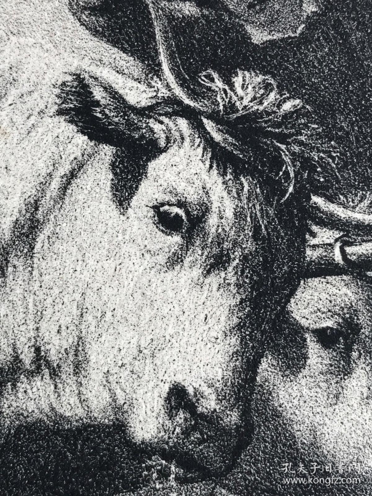 19世纪巨幅石版画纳韦尔人的耕作法国现实主义女画家罗莎博纳尔rosa