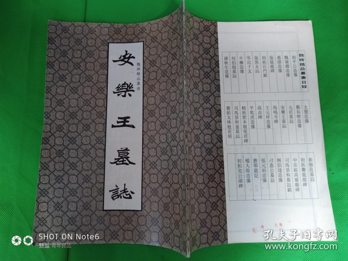 安乐王墓志(魏碑精品丛书)