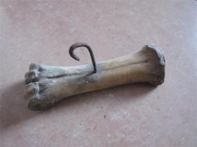 3老纺织工具民俗收藏老骨头老纺线槌 百年老骨头玩件雕件民国骨头