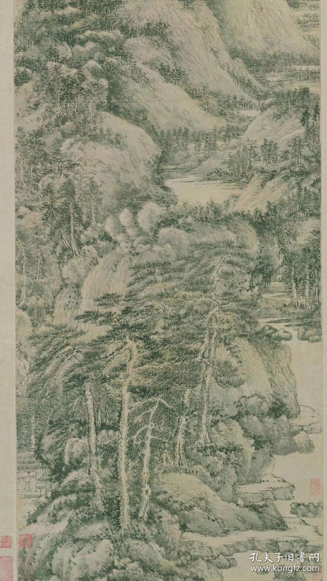 夏日山居图轴