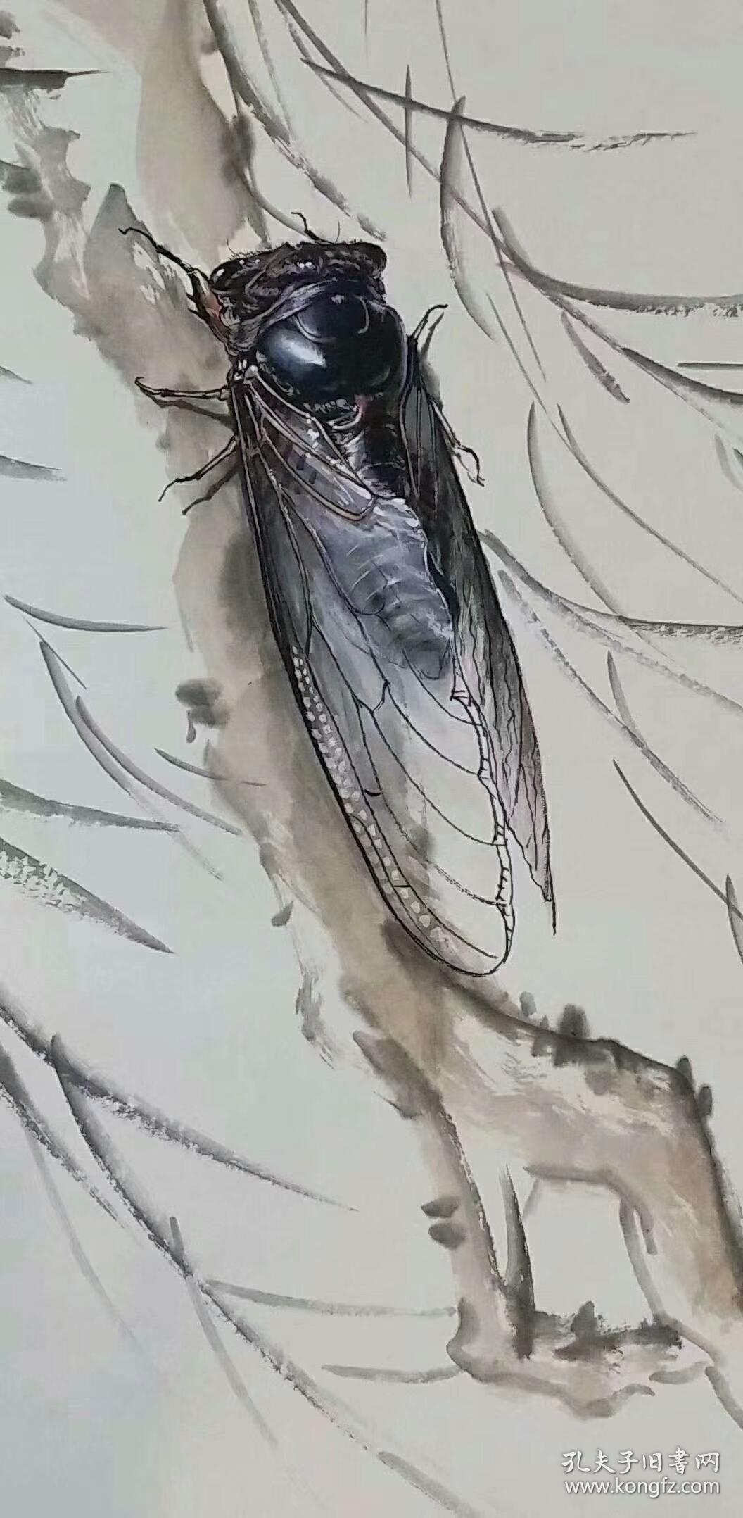 天来堂画蝉第一人柳平一鸣惊人单幅价格